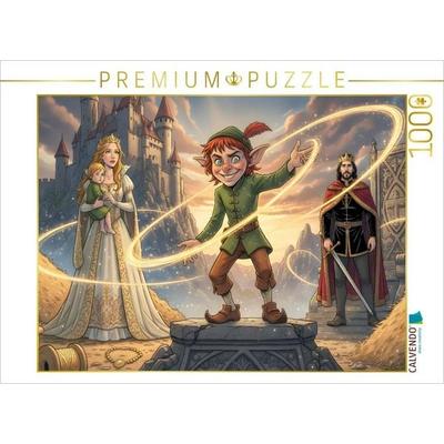 CALVENDO Puzzle Rumpelstilzchen - Das Geheimnis des Goldes | 1000 Teile Lege-Größe 64 × 48 cm Foto-Puzzle für glückliche Stunden