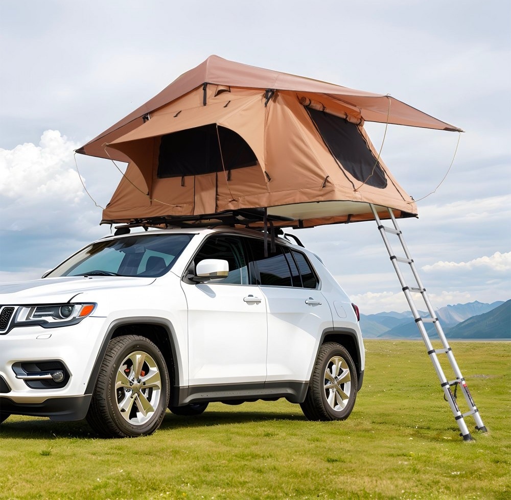 Dachzelt Hartschale für 2-3 Personen - Wasserdicht - Klappbar - Jeep SUV Truck - Campingzelt - Outdoor Abenteuer