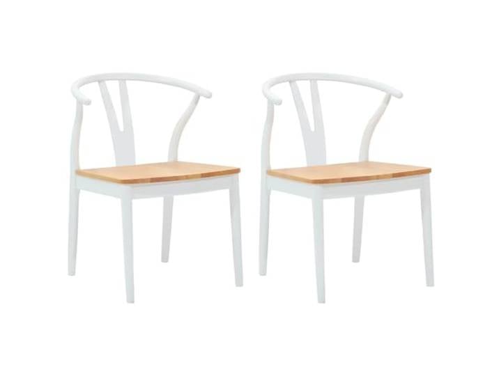 NLQMSU Esszimmerstuhl, 2 Stück, Massivgummi Gepolsterter Sitz, Gummibaumholz, Vintage-Design, täglicher Gebrauch, Esszimmer, Heimbüro, einfache Reinigung