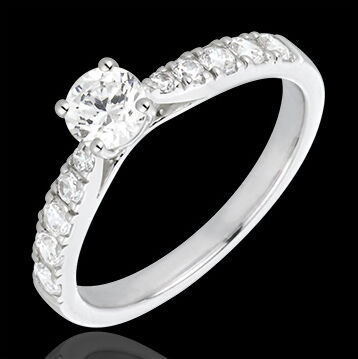 Edenly Diamantring Hermine in WeiÃŸgold