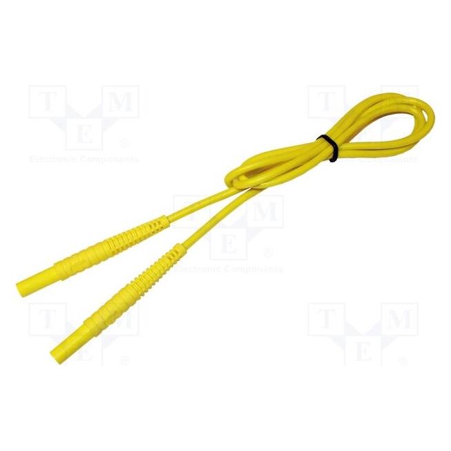 Sonel Messleitung 1,2 m, gelbe Bananenstecker (WAPRZ1X2YEBB) (WAPRZ1X2YEBB)