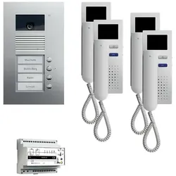 TCS Tür Control Videosprechanlgenset color 4Tasten +Türtelefon PVU1640-0010