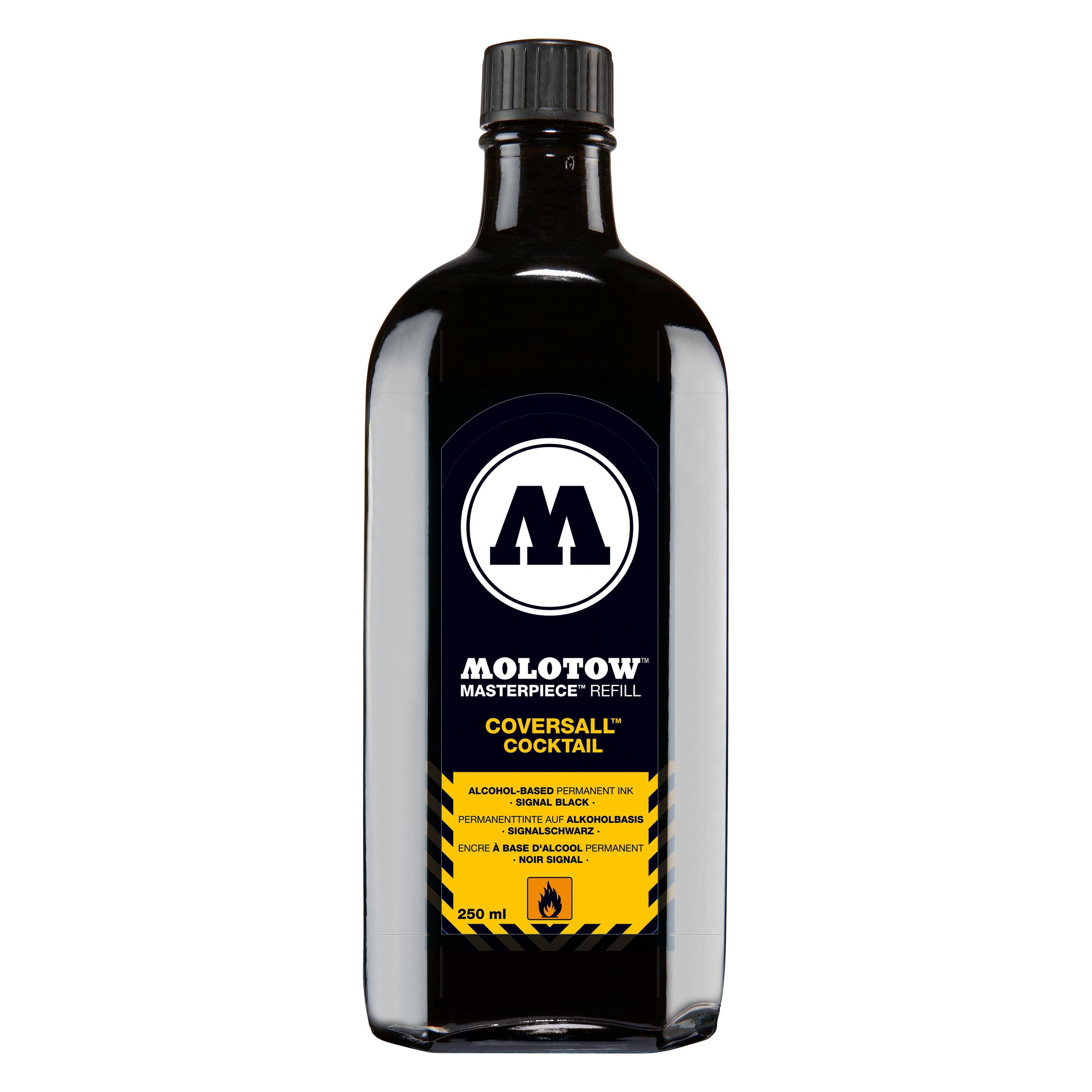 Molotow Nachfülltinte Masterpiece Coversall 250ml signalschwarz (Schwarz, 250 ml) (MO691760)