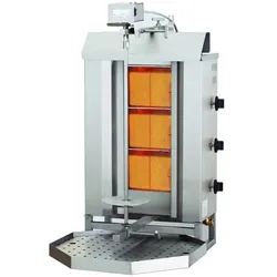 Chefgastro Gyros Grill Gas Motorposition oben 3 Heizzonen BxTxH 515x550x960mm