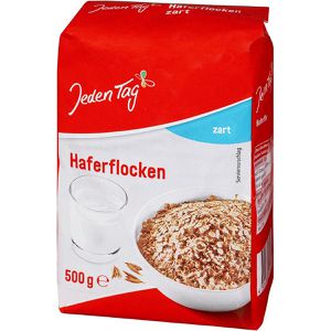 JedenTag Haferflocken zart, aus dem vollen Haferkorn, 500 g