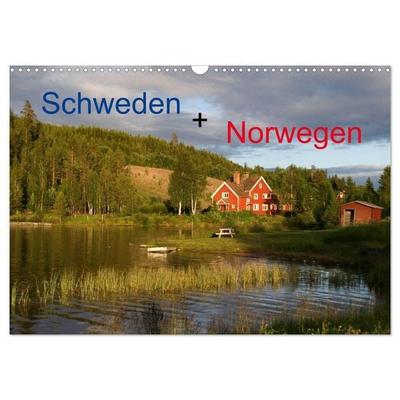 Schweden + Norwegen (Wandkalender 2027 DIN A3 quer), CALVENDO Monatskalender