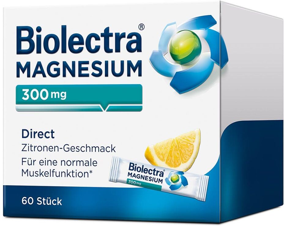 Biolectra Magnesium 300 mg Direct Zitrone 60stk