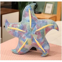 Maskottchen-Plüsch-Seestern-Blaukissen 20 cm