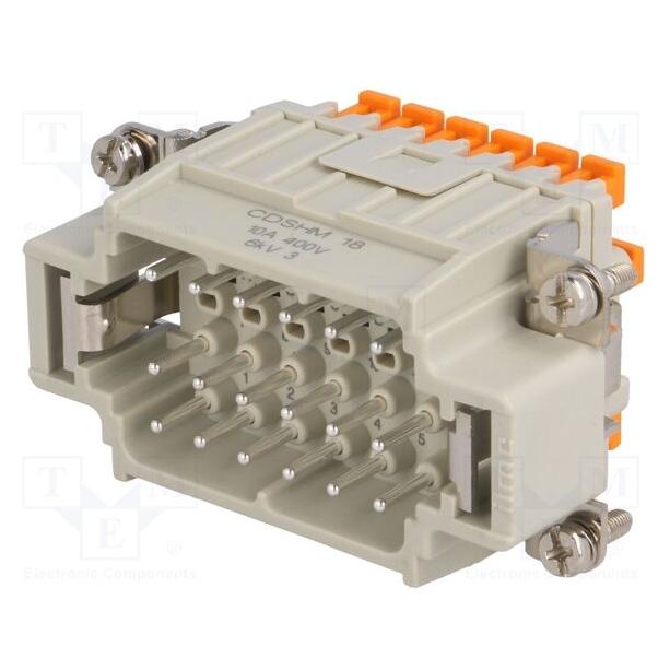 ILME Steckverbinder: HDC männlich CDSH PIN: 18 10A 400V 18+PE (CDSHM18)