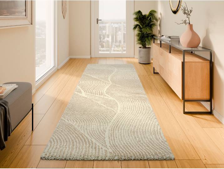 OCI DIE TEPPICHMARKE LIV PATH, auch als Läufer und in Rund rechteckig 20 mm Höhe hochwertiger Design Teppich, pflegeleicht, auch in quadratisch