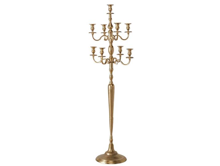 Kerzenhalter, Goldfarben, Metall, 50x179x50 cm, zum Stellen, Dekoration, Kerzen & Kerzenhalter, Kerzenständer