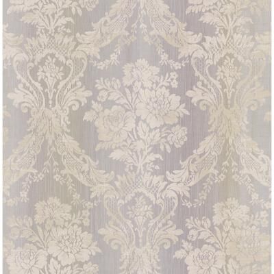 Seabrook Designs Lorinda Ombre Damask Unpasted Wallpaper