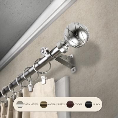 InStyleDesign Desmond Adjustable Curtain Rod