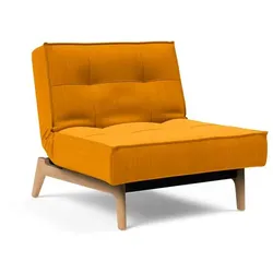 INNOVATION LIVING Sessel Splitback Eik Eiche Stoff Gelb Curry