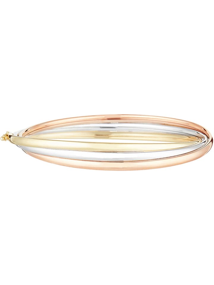 ATELIER DU DIAMANT Gelb-/Rosé-/Weißgold-Armreif "Trio d'Or" - onesize