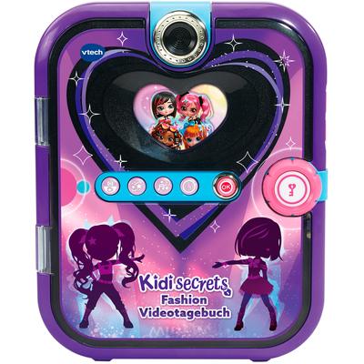 Elektronisches Tagebuch VTECH "KidiSecrets Fashion Videotagebuch", schwarz, Notizbücher, Kinder, mit Gesichtserkennung und einen 4-stelligen Zahlencode