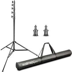 Walimex pro pro AIR Jumbo (600 cm, 22.50 kg), Lampenstativ, Schwarz