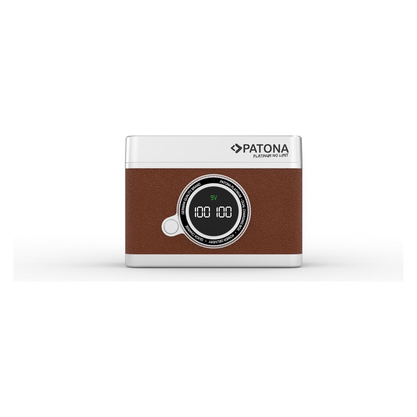 Patona Platinum Retro Dual Ladebox Fuji NP-W126 (Kamera Akku Ladegerät) (4158)
