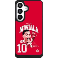 Nivocase Handyhülle für Samsung Galaxy S26+ Hülle NIVOpure Case Schwarz FC Bayern München FCB Jamal Musiala (Samsung Galaxy S26+), Smartphone Hülle, Schwarz