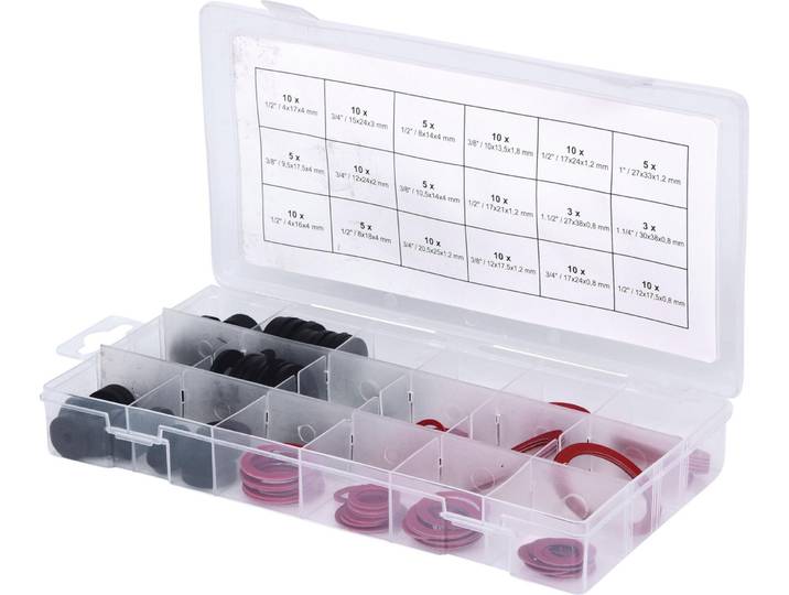 KS Tools Assortiment de joints d'étanchéité sanitaires\, 141 pces\, 970.0190