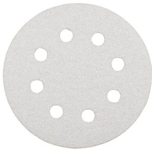 kwb Schleifpapier Quick-Stick 495908, Körnung 80, 125mmØ, 5 Schleifscheiben, für Holz, Lack, Farbe, 5 Stück