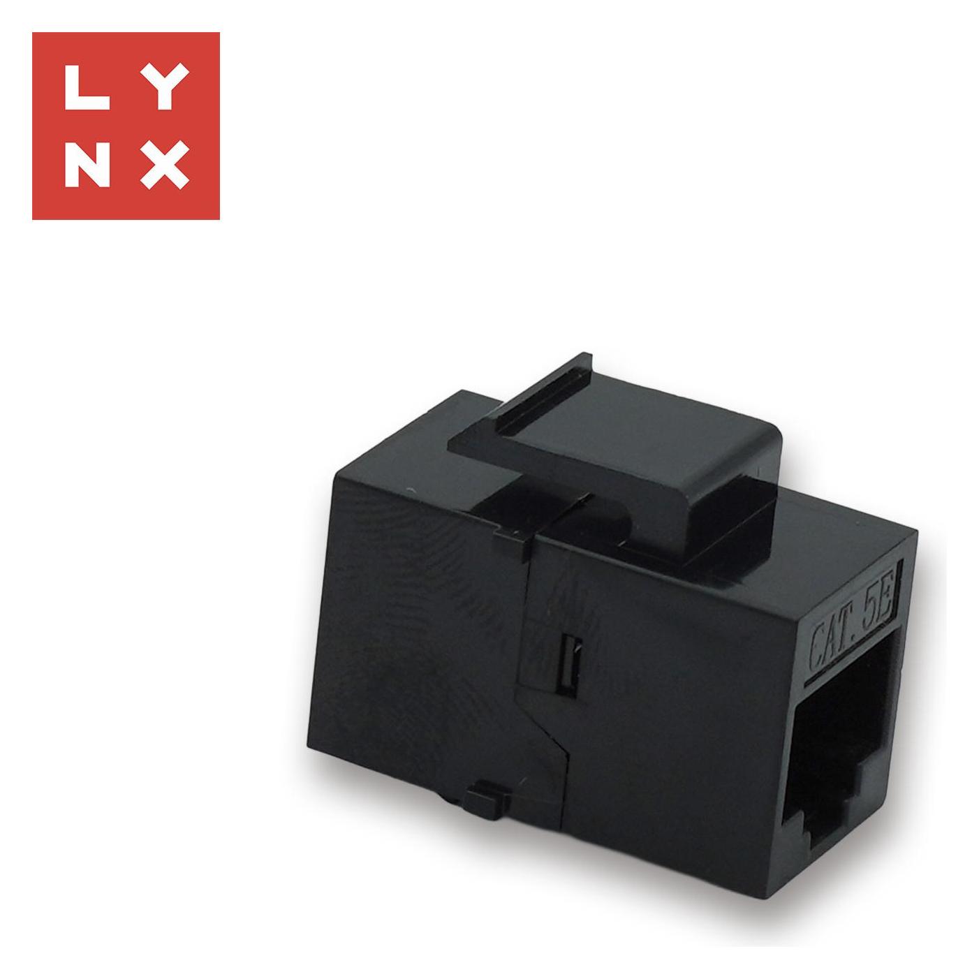 Lynx Cs LYNX keystone spojka UTP Cat5e, 8P8C, černá (Keystone Modul) (LX-KST-CAT5E-UTP)