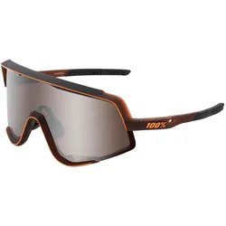 100%, Unisex, Sportbrille, Brille Glendale Matte (Matte Transl Brown Fade, Silver), Braun