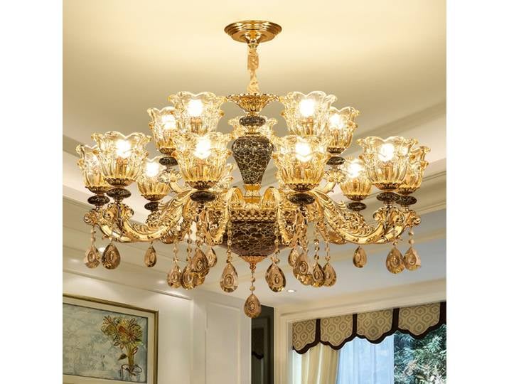 Lustre en cristal Led rétro, adapté à la décoration de la maison, aux salons, aux salles à manger, aux chambres à coucher, luminaires variables