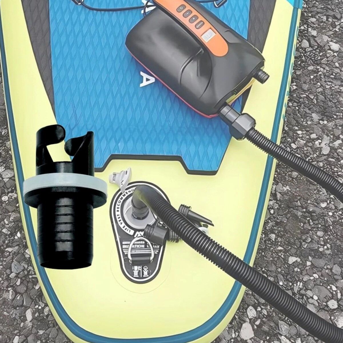INF 4 adaptateurs de valve en plastique pour pompe - adaptateurs d'inflation à connexion rapide pour SUP, bateau et pompe