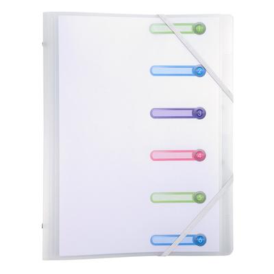 Exacompta Ordnungsmappe Chromaline in Format DIN A4 mit 3 Klappen und 6 Fächer