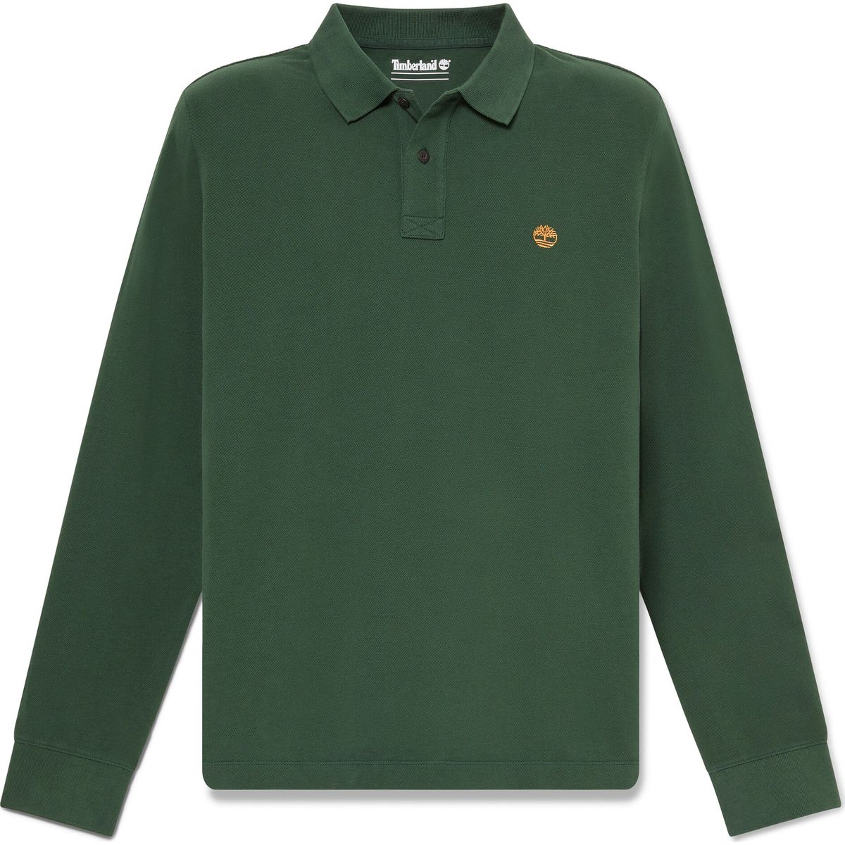 Timberland Mens LS Pique Polo sycamore L TBC0YHBE3981-L