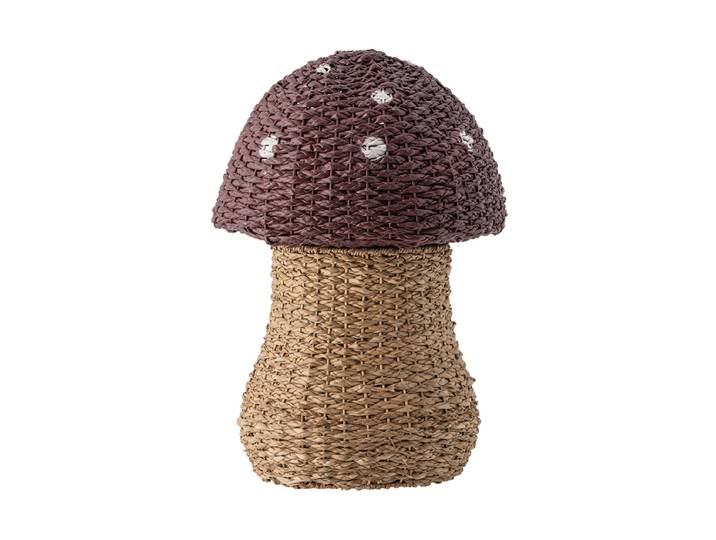 Aufbewahrungskorb „Corintha“ Rattan Natural, Rot, Wieso Bloomingville