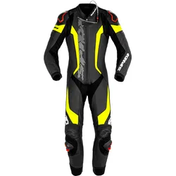 Spidi Laser Pro, Lederkombi 1tlg. perforiert - Schwarz/Neon-Gelb - 46