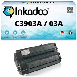 Inkadoo, Toner, Toner kompatibel zu HP C3903A / 03A Toner, schwarz Schwarz (BK)