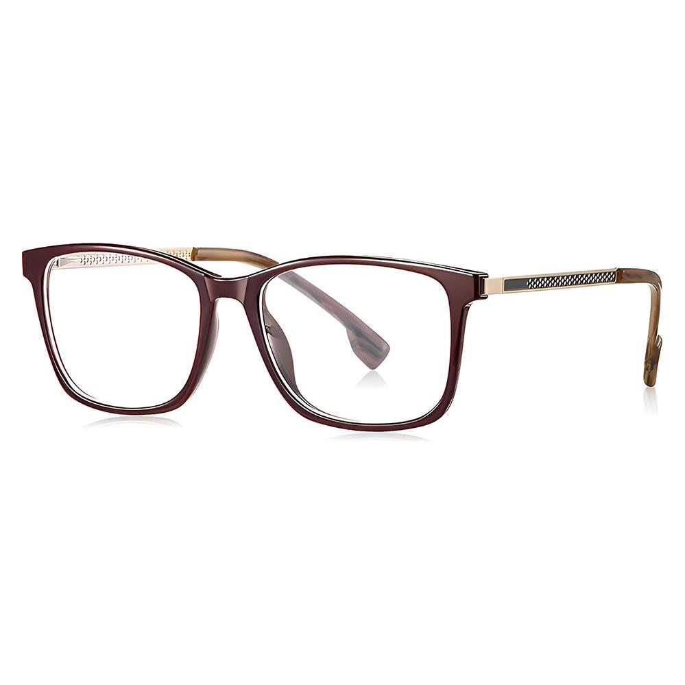 Techsuit - Anti-Blue Light Glasses Reflex PC (LS202) - for Women, Flat-Top - Redwood (70451404)