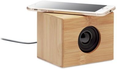 YISTA Speaker Wireless 5.0 Bamboo & Caricatore 10W – Naturale Personalizzate o neutre