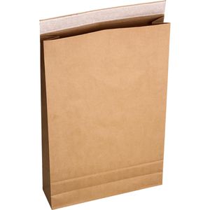 flexiPAK Faltentaschen Classic, B3, braun, ohne Fenster, haftklebend, 200 Stück