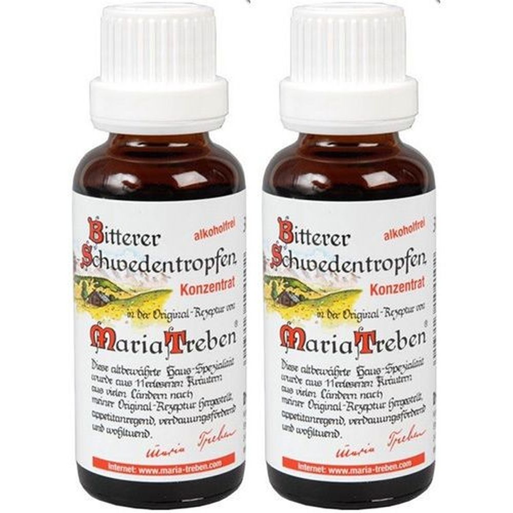 Maria Treben Bitterer Schwedentropfen Konz.Alk.Fr. 2x 2x30 ml Konzentrat