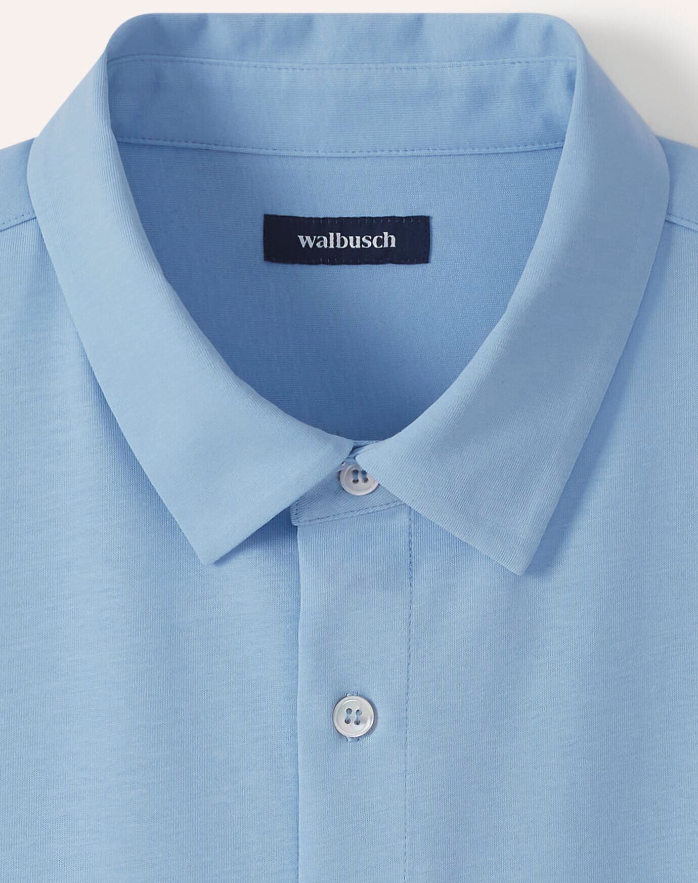 Walbusch Shirtpolo, noch offen: Größenlauf, Farbe Blau, 56, konfektionierter Kragen atmungsaktiv Herren