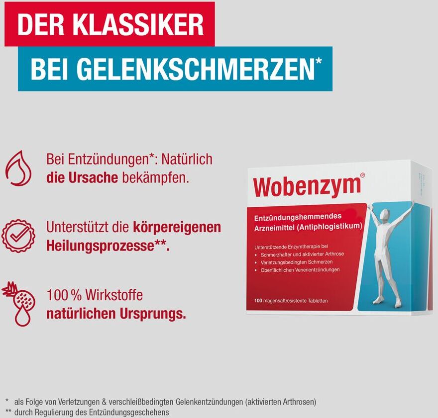 Wobenzym magensaftresistente Tabletten 800 St magensaftresistent