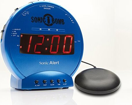 Geemarc Sonic Bomb Wekker met Vibratie - Turkis