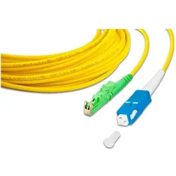 Wirewin LWL-Patchkabel E2000/APC-SC, Singlemode, Simplex, 5m (5 m), Netzwerkkabel