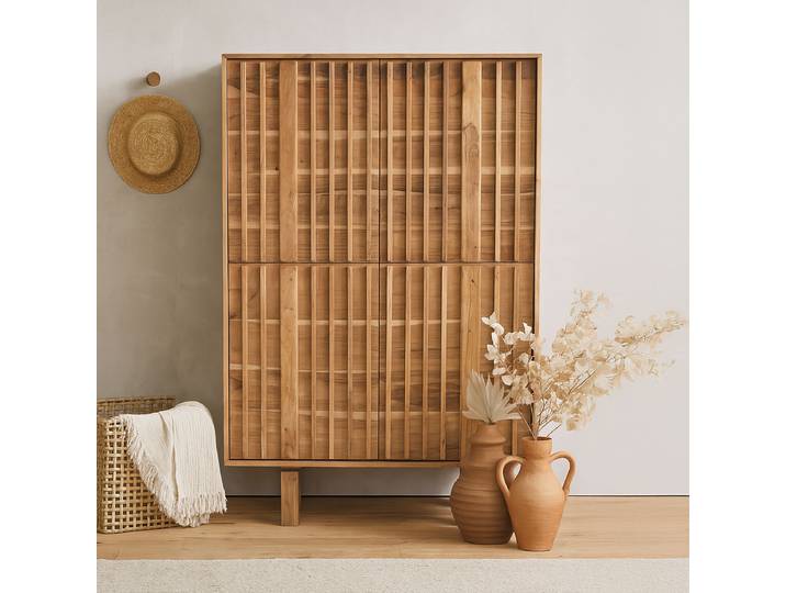 home24 Houten highboard 100 x 150 x 40cm bruin