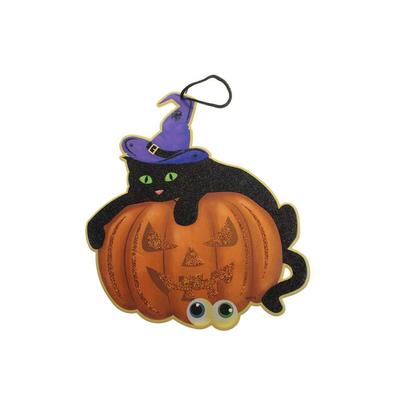 WellHome - Dekorativer Kürbis- und Katzenanhänger für Halloween