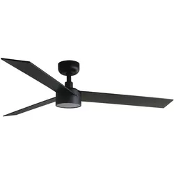 DC Deckenventilator Rudder L Schwarz mit LED