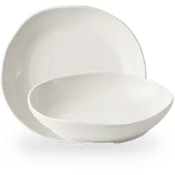 Churchill White Natur Tiefe Schale 21,5 cm Schachtel 6