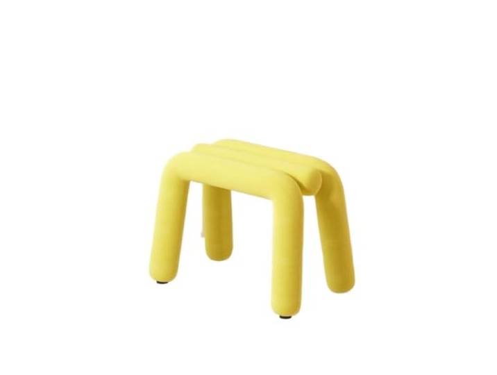 Zymjzbetic Schminkhocker Schminkhocker, Schminkstühle Veranda-Schuhwechsel-Schlafzimmer-Wohnzimmer-Freizeithocker in unregelmäßiger Streifenform(Yellow)
