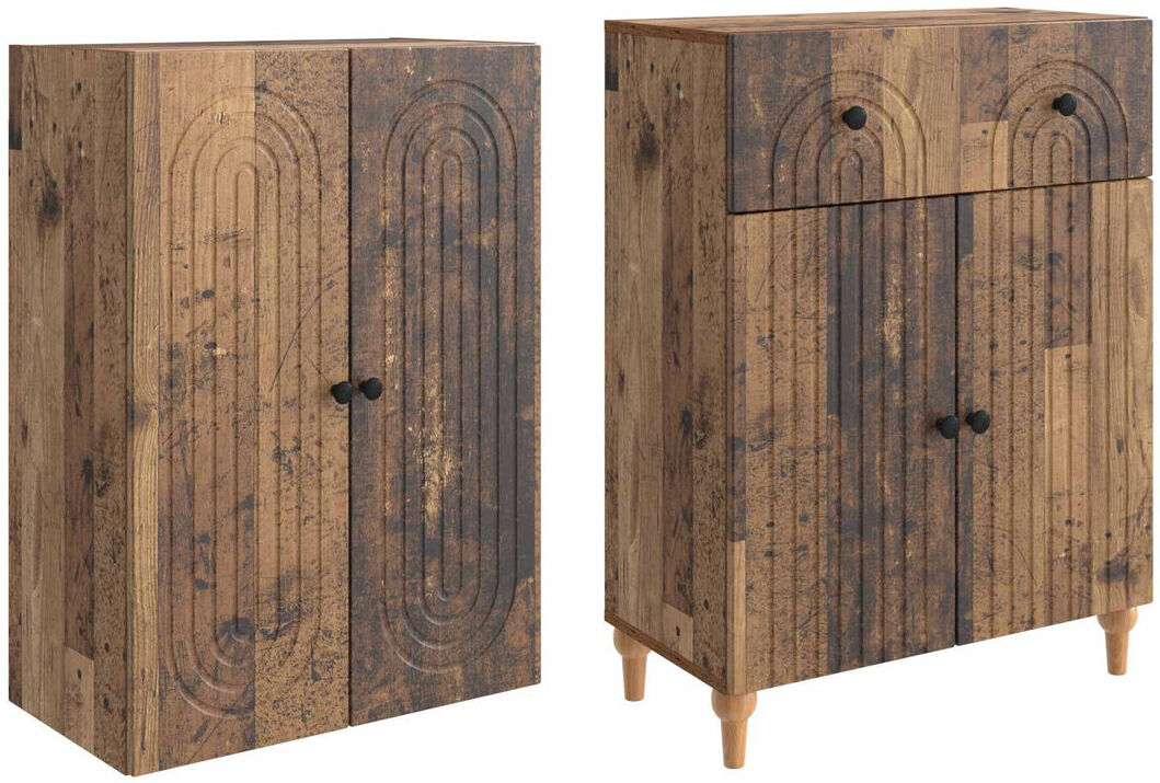 Bloomsbury Market Storage Cabinet Old Wood 90cm H X 66cm W X 34.5cm D