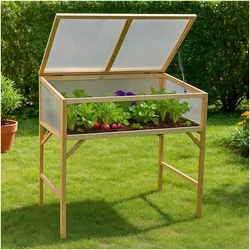 HTI-Living Frühbeet 90 x 50 Kräuterbeet