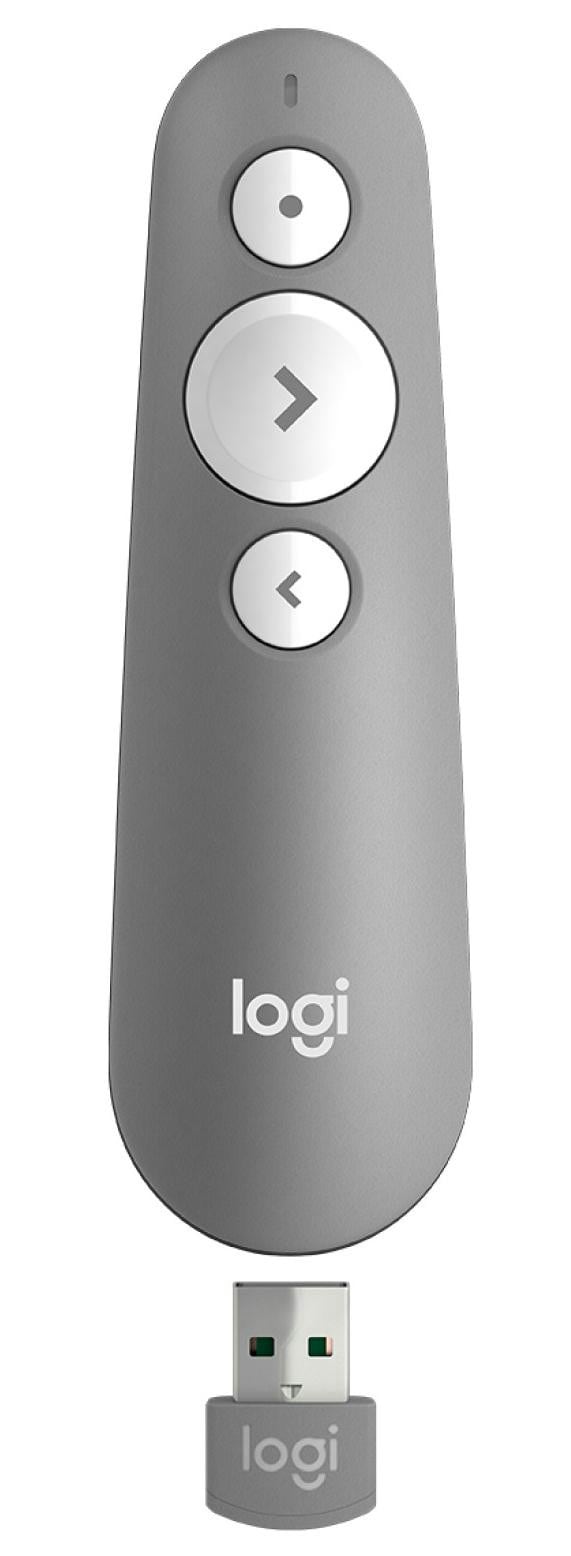 Logitech R500s Laser Presentation Remote Presenter USB Bluetooth Grau